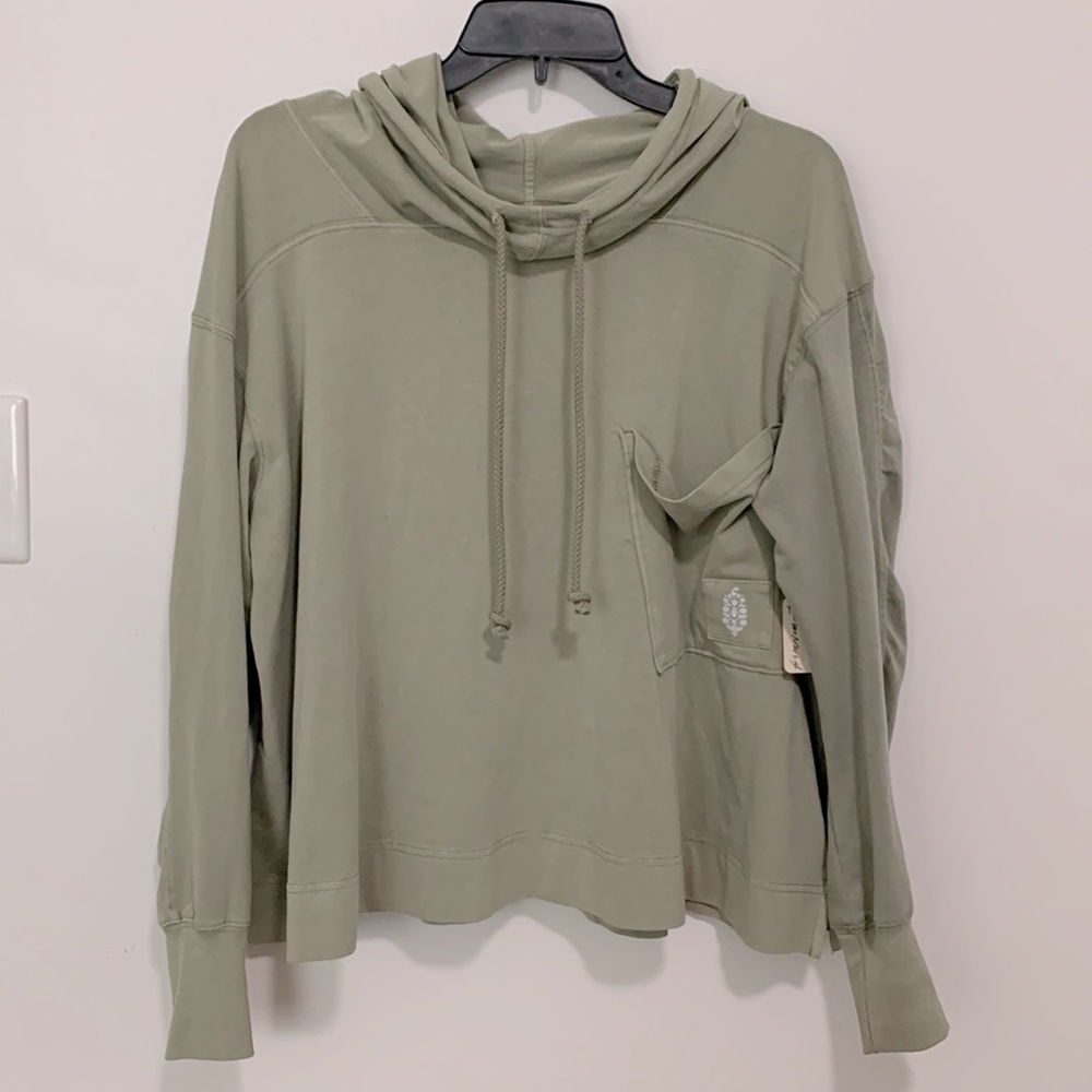 FP MOVEMENT Hot Shot Layer Hoodie Sage Stone NWT - Picture 6 of 10